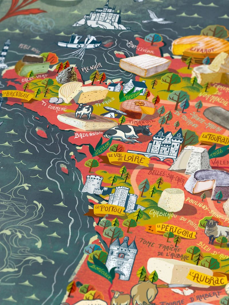 France Cheese Poster