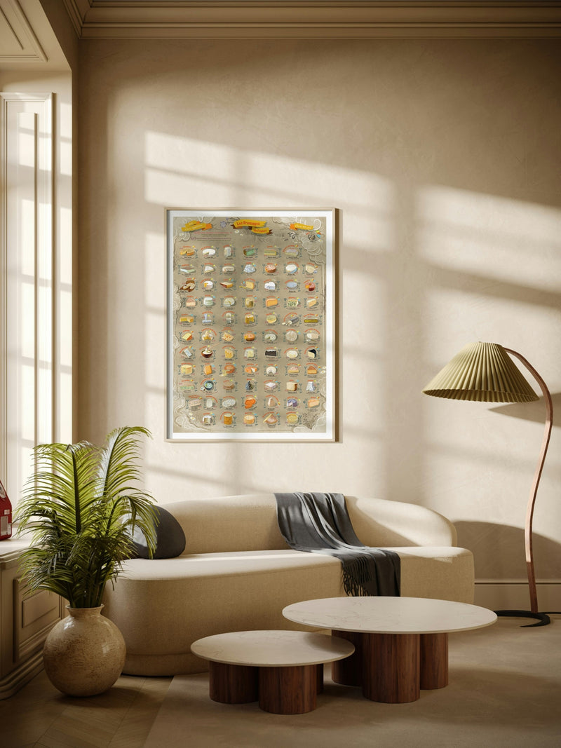 France Cheese Encyclopedia Poster