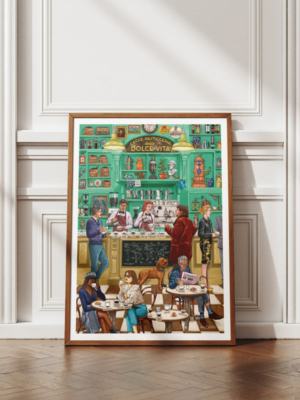 Italy Coffee Poster