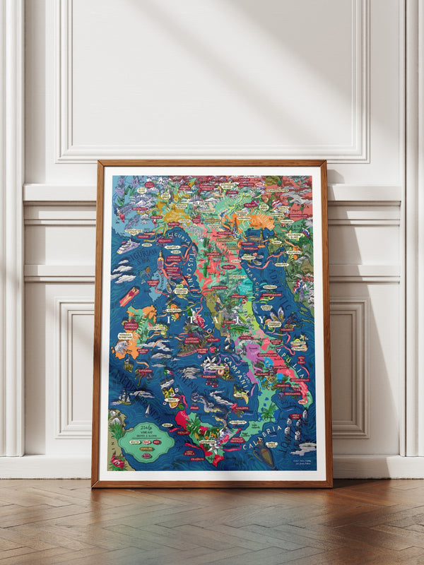 Italy Wine Poster