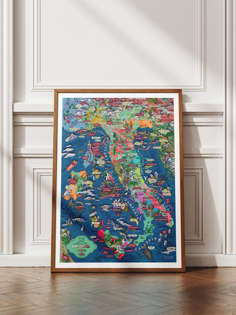 Italy Wine Poster