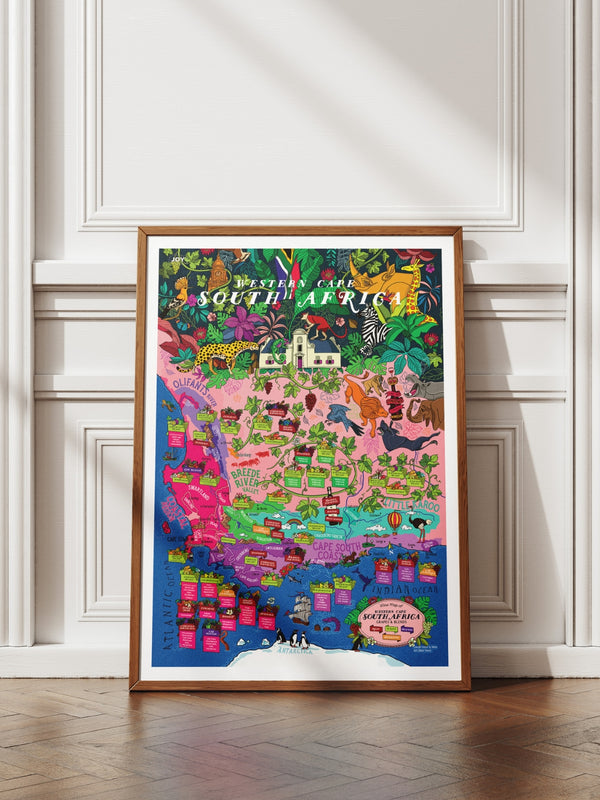 South Africa Wine Poster