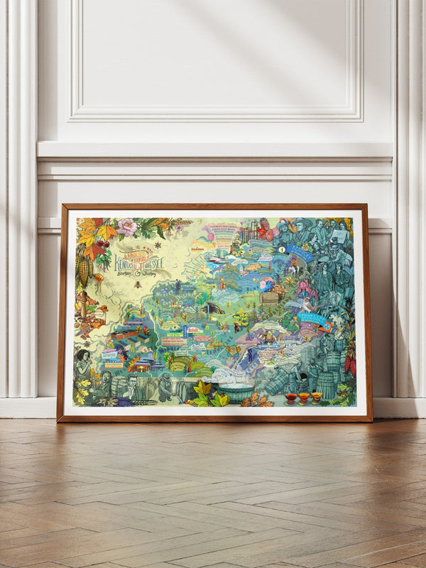 American Bourbon - Kentucky & Tennessee Whiskey Poster