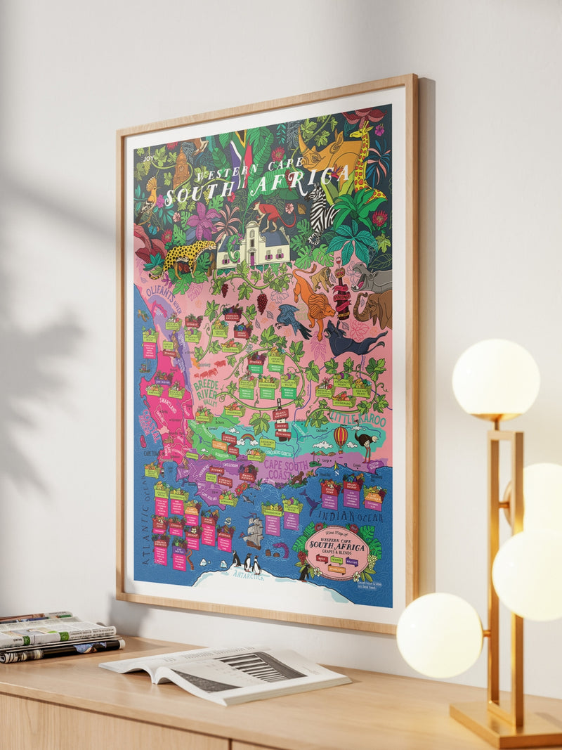 South Africa Wine Poster