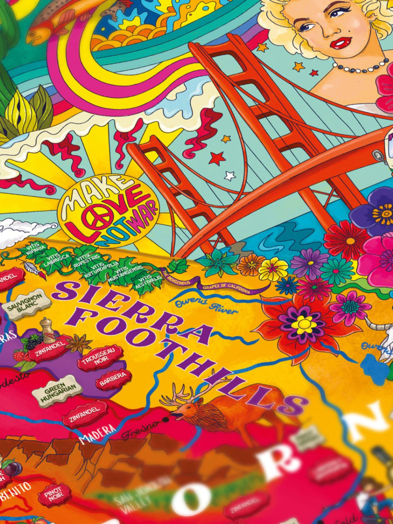 California Wine Poster