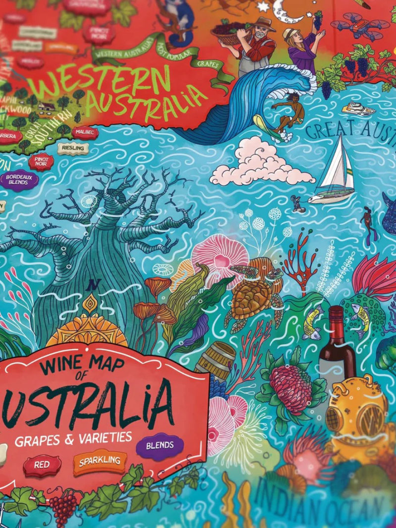 Australia Wine Poster