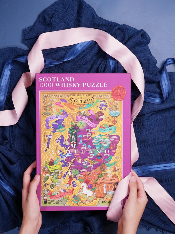 スコットランド　パズル　SCOTLAND 1000 WHISKY PUZZLE Amazon.com: Scotland Whisky Puzzle - Hand-Drawn Jigsaw 1000