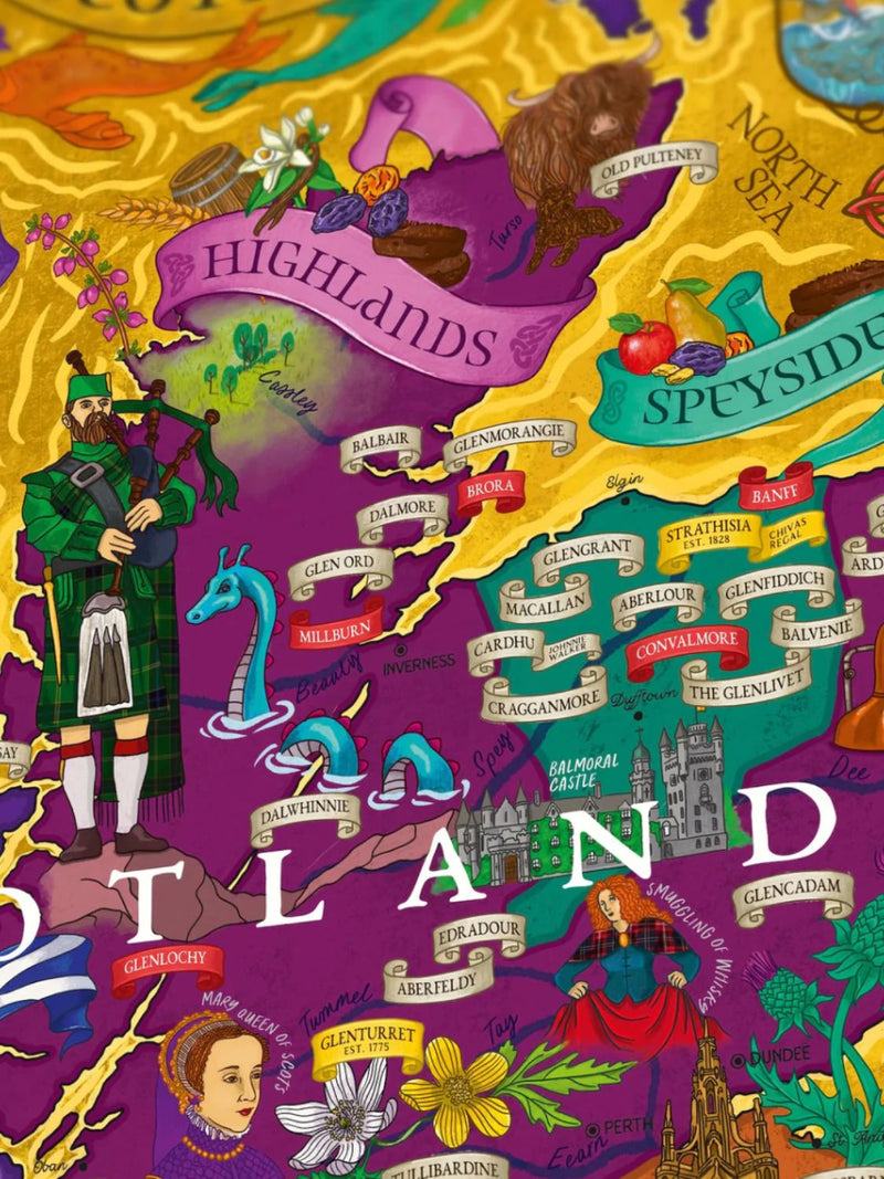 Scotland Whisky Poster