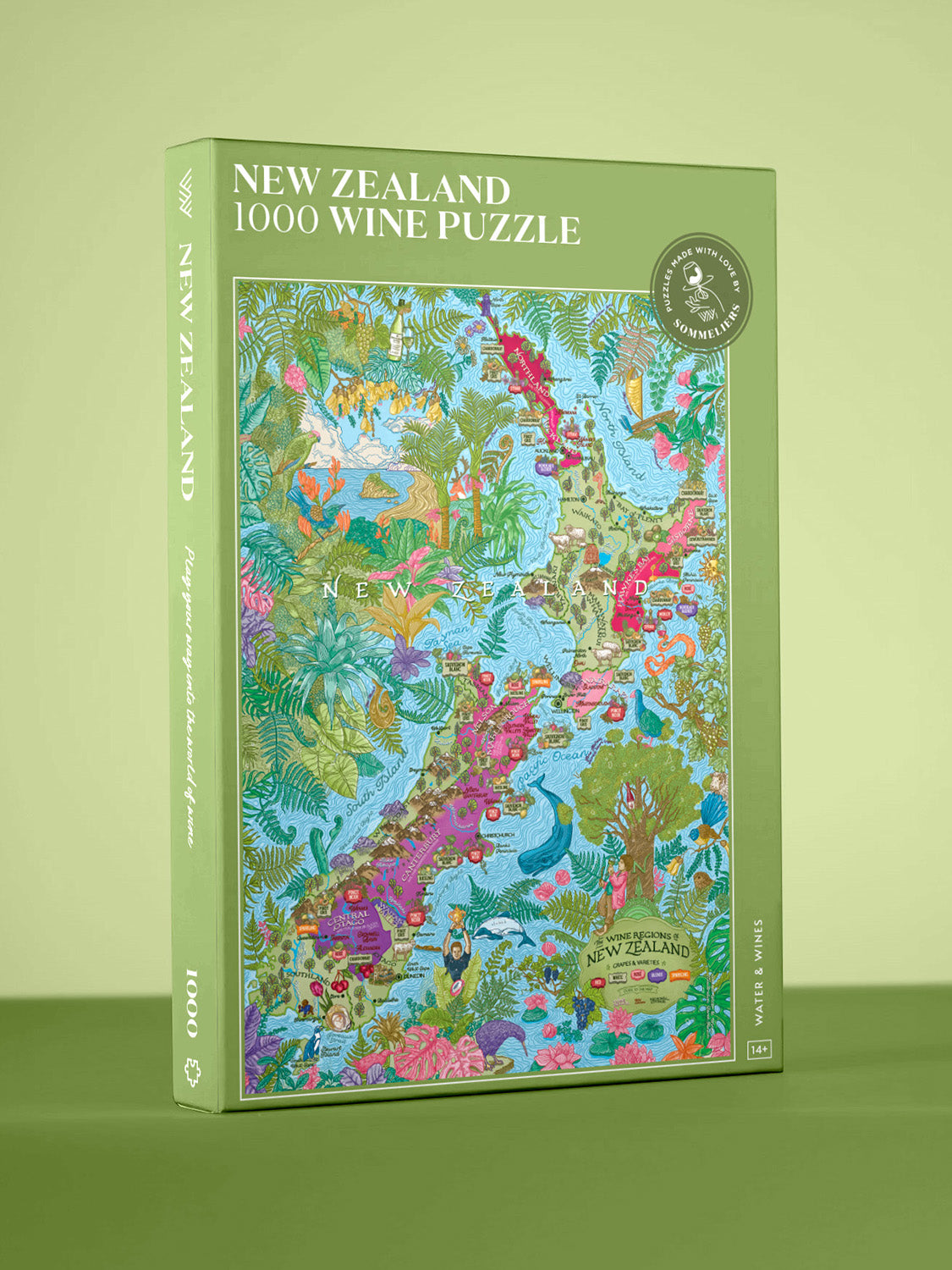 W．RUSSELL FINT（W.ラッセル　フリント）、海辺の漁師の娘 New Zealand Wine Puzzle